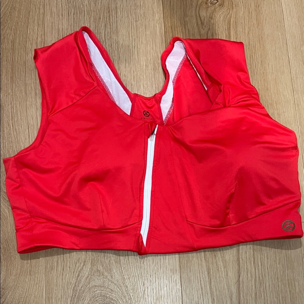 Kinflyte The Freedom II Zip Bra Posture Comfort Back Support Size 4XL